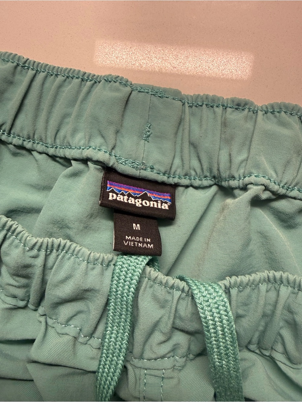 Patagonia Women’s Teal Elastic Waist Athletic Shorts